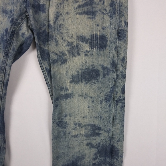 Syn Jeans Baggy Distressed Men's Size 38 x 31 Hip Hop Grunge Skater Zip Pocket - Picture 2 of 8